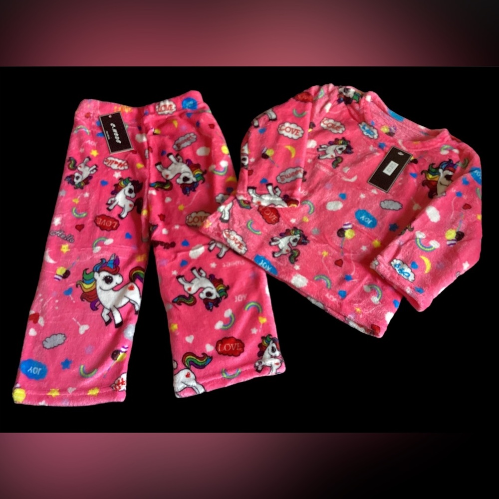 Brand New Pink Unicorn Pajamas for girls